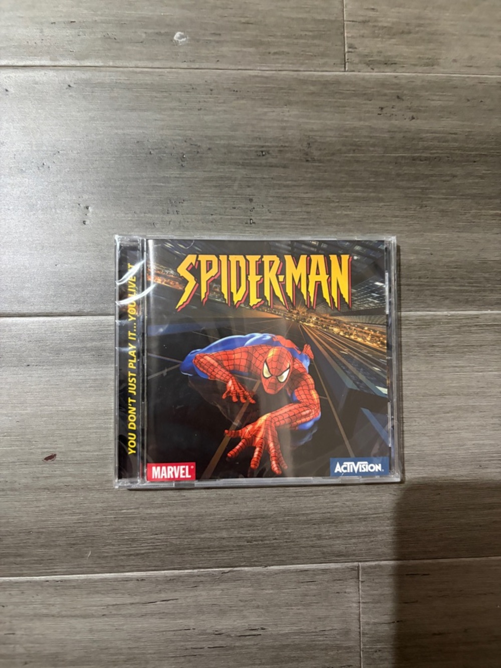 Marvel Spider-Man Video Game Case with Red and Blue Artwork